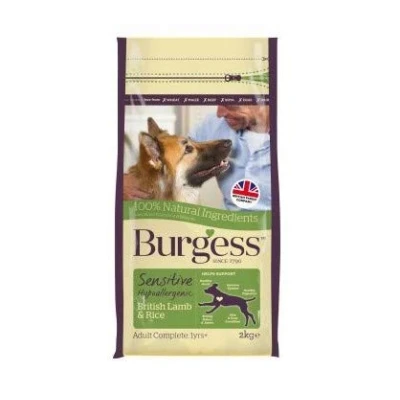 Image of Burgess Sensitive Adult Dog Lamb &amp; Rice 12.5kg Wholesome Complete Dry Food Hypoallergenic with Essential Nutrients FREE Rocco Chings Originals