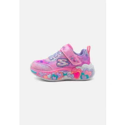 Image of Skechers Eternal Heart Lights Trainers Light pink/multicoloured for kids, Size: 7K, pink/multi coloured Textile/synthetics