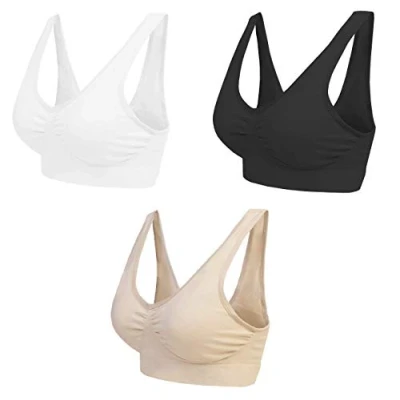 Image of Boolavard® Comfort Bra Seamless Bustier Leisure and Sports Top Without Underwire, Ahh Comfortable Microfibre Figure