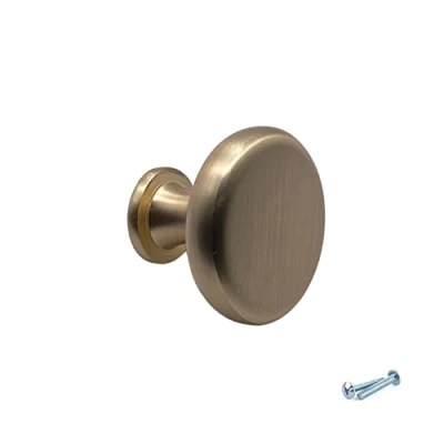 Image of M4TEC Interior Kitchen Cabinet Door Knobs Cupboards Drawers Bedroom Furniture Pull Handles Brass Brushed. VD5 Series: 33 mm