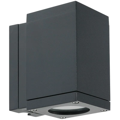 Image of Sandvik Outdoor 1 Light Down Wall Light, Graphite, IP65, GU10 LED