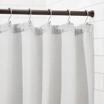 Image of Amazon Basics Shower Curtain Tension Rod 91 to 137 cm, Bronze