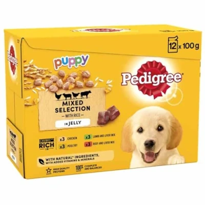 Image of Mars PET 97537 Pedigree Pouch Puppy in Jelly 12 x 100g (100g)
