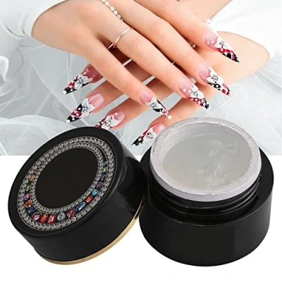 Image of 6g Nail Gel Glue, Rhinestone Glue Gel, Professional Adhesive Thick UV Accessory Decoration Bling Tools