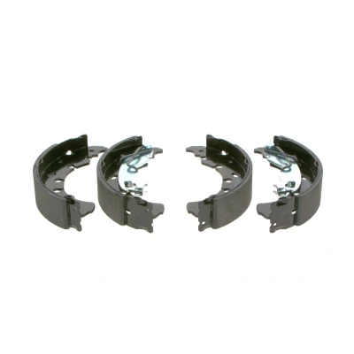 Image of 1605107, 1605458, 95517922 Brake Shoes BOSCH 0 986 487 702 203,2mm 38mm Lockheed System FIAT: Panda II Hatchback, III Hatchback