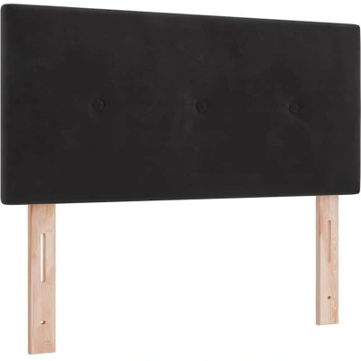 Image of vidaXL Headboard Button Tufted Black 90 cm Velvet