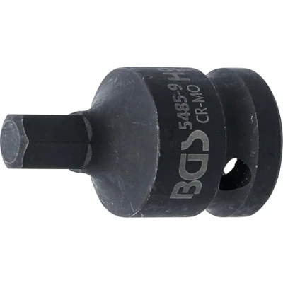 Image of BGS 5485 9 Impact Bit Socket length 42 mm 12.5 (1/2&quot;) Drive internal Hexagon