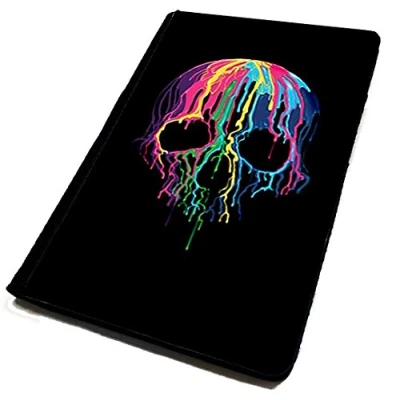Image of WTF Passport Cover/Holder. Dripping Skull. Travel Protection.