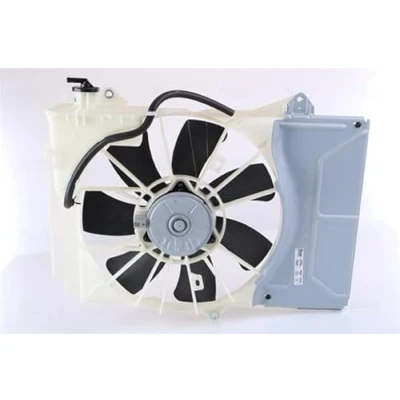 Image of 1551363 Cooling fan NISSENS 85328 335mm 14V with radiator shroud, without resistor control unit TOYOTA: Yaris I Hatchback