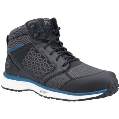 Image of Timberland Pro Men&#039;s Reaxion Nt Fp S3 Fire and Safety Shoe, Black Morrocan Blue, 10.5 UK