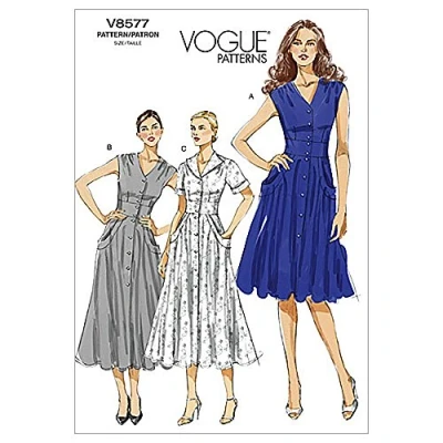 Image of Vogue Patterns V8577 Size BB 8 10 12 14 Misses&#039; Dress