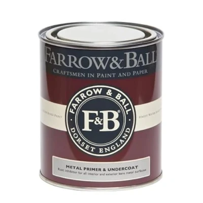 Image of Farrow and Ball Metal Primer Undercoat, White &amp; Light Tones 750ml