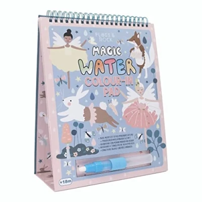 Image of Floss &amp; Rock 43P6394 Enchanted Magic Color Changing Watercard Easel and Pen, Multicolor