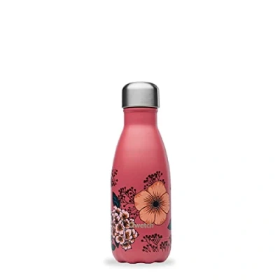 Image of Qwetch Insulated Originals Bottle Anémones 260ml Stainless Steel 24h Cold and 12h Hot Waterproof, BPA Free &amp; Reusable