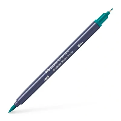 Image of Faber Castell Creative Studio Goldfaber Sketch Marker, Dark Cobalt Green, Single For Art, Craft, Drawing, Sketching, Home, School, University, Colouring