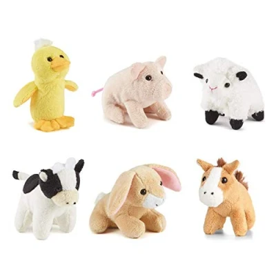 Image of Living Nature Soft Toy Gift Bundle 6 Pack of Farm Buddies, Various (9cm)