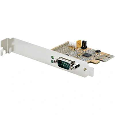 Image of StarTech.com PCI Express SERIAL Card, PCIe to RS232 (DB9) Interface PC 16C1050 UART, Standard and Low Profile Brackets, COM Retention, Windows/Linux (11050 CARD)