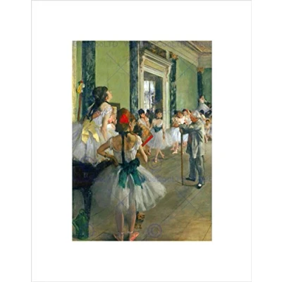 Image of Wee Blue Coo Edgar Degas Ballet Class Old Master Picture Wall Art Print