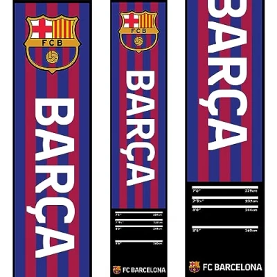 Image of Officially Licensed FC Barcelona Carpet Darts Mat Barca Football CLub Oche, Striped (BX234)