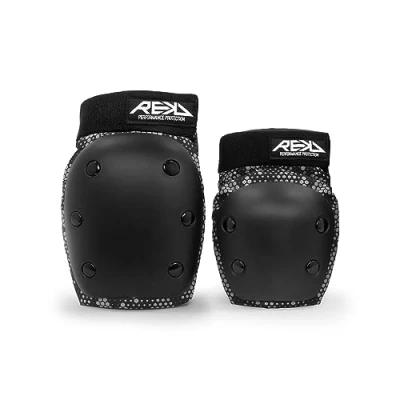 Image of REKD Youth Heavy Duty Double Pad Set, Knee and Elbow Protection, Fully Certified for All Action Sports