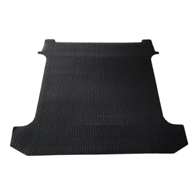 Image of UK Custom Covers Fits Ford Transit Crew Cab SWB (2013 2023) Rear Rubber Floor Mats Tailored (Black) RM1178