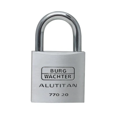 Image of BURG WÄCHTER 36281 Padlock Alutitan 770 20 SB, Aluminium
