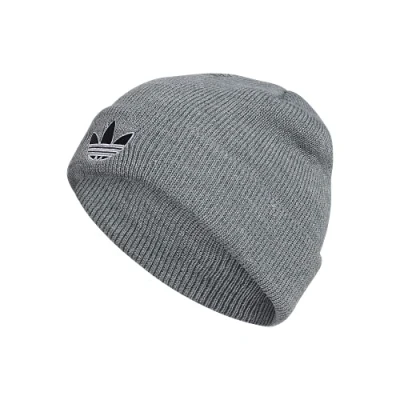 Image of Adidas Unisex Adult Sunday Cuff Beanie, Heather Grey/Black/White, One Size