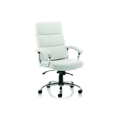 Image of Desire High Executive Chair White with Arms EX000020