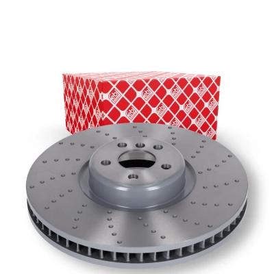 Image of 34106887658, 34116878046 Brake disc FEBI BILSTEIN 179593 BMW: 8 Gran Coupe, 5 Saloon, Touring