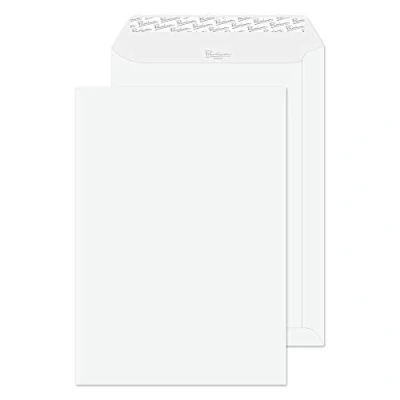 Image of Blake Business C4 324 x 229 mm 120 gsm Pocket Peel &amp; Seal Envelopes (91891) Diamond White Laid Pack of 250