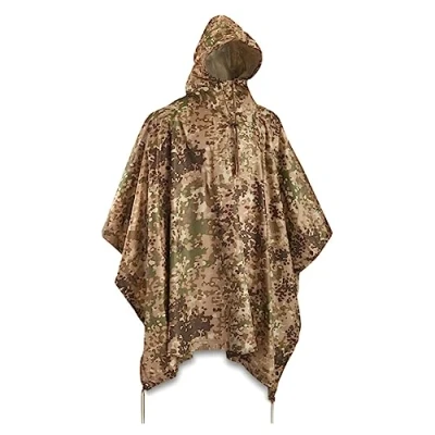 Image of Mil Tec Men&#039;s Poncho 10630055 Poncho, Camouflage, Standard Size