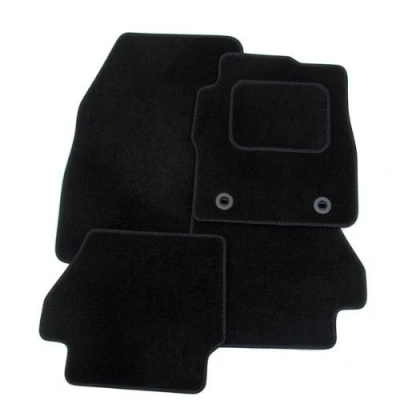 Image of TAILORED FOR CITROEN C1 2014 2015 2016 2017 2018 2019 2020 2021 PREMIUM GENUINE EXACT FIT INTERIOR FLOOR CARPET CAR MATS BLACK MAT + TRIM