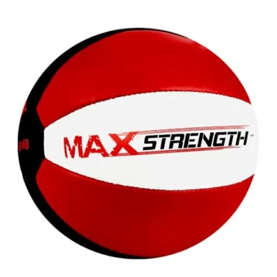 Image of MAXSTRENGTH Heavy Duty Maya Leather Medicine Ball Fitness Gym weight training Exercise (10Kg)