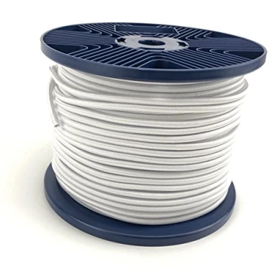 Image of 6mm White Elastic Bungee Shock Cord, Tie Down, Heavy Duty x 25 Metres