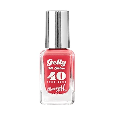 Image of Barry M Gelly Nail Paint, Red Velvet, shade