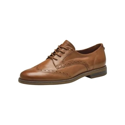 Image of Tamaris Women&#039;s 1 23290 43 Lace up Low Shoe, Nut Leather, 6 UK