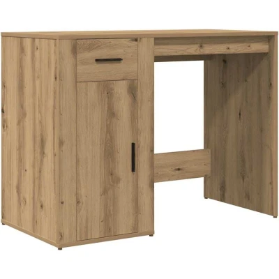 Image of vidaXL Desk Artisan Oak 100x49x75 cm Engineered Wood