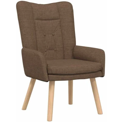 Image of vidaXL Relaxing Chair Brown Fabric