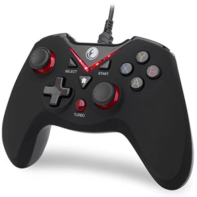 Image of IFYOO V108 Red V one Wired USB Gaming Controller Gamepad Joystick for PC (Windows XP/7/8/10) &amp; Steam Android PS3 [Red]