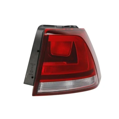 Image of 5G0945096B, 5G0945096H, 5G0945096J, 5G0945096P Rear light TYC 11 12379 2 Right Outer section Smoke Grey without bulb holder VOLKSWAGEN: Golf 7