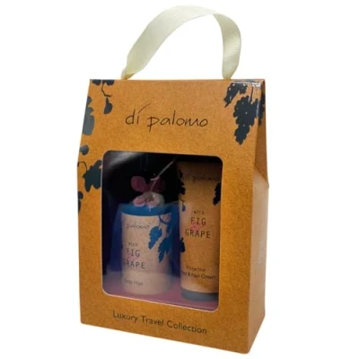 Image of Di Palomo Wild Fig &amp; Grape Luxury Travel Collection. Hand Body Lotion Spray Gift Set. Gifts for Women, Essentials Collection, Her. Holiday Essentials.