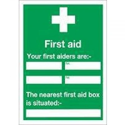 Image of Safety Sign First Aid 600x450mm PVC E91A/R