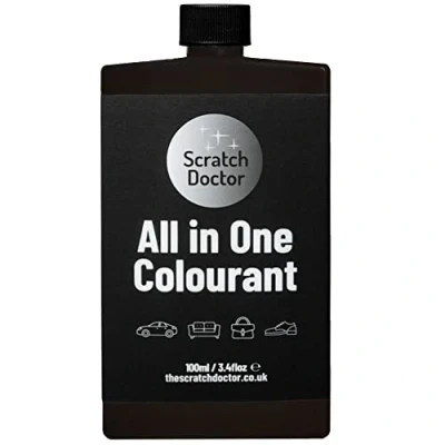 Image of Scratch Doctor All in One Leather Colourant Self Seal Dye Repair Paint for Furniture, Sofas, Car Seats (Dark Brown, 100ml)