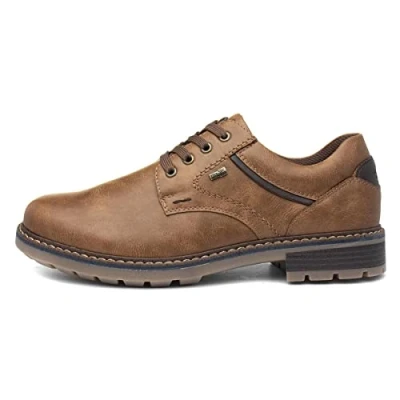 Image of Relife Dave Mens Tan Lace Up Shoe Size 9 UK Brown