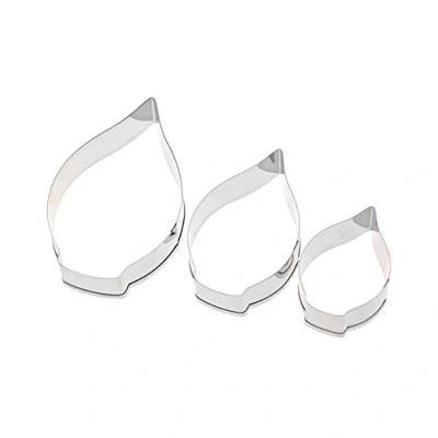 Image of LUFA 3pcs set Calla Lily Stainless Steel Cookie Cutter Cake Sugar Paste Mould Tool