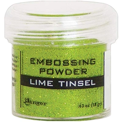Image of RANGER INDUSTRIES Embossing Powder TINSL, Lime Tinsel, One Size