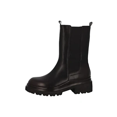 Image of TOM TAILOR Women&#039;s 4295208 Chelsea Boot, black, 5 UK