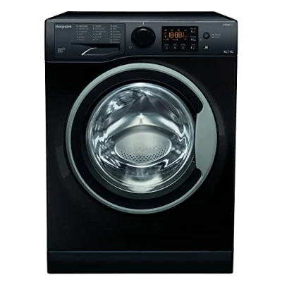 Image of Hotpoint Futura 9kg Wash 6kg Dry 1400rpm Freestanding Washer Dryer Black