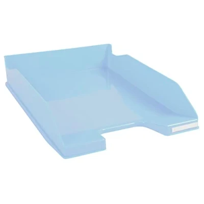 Image of Exacompta Ref. 113209D 1 Combo Midi Bee blue letter tray for A4+ format documents dimensions 34.6 x 25.5 6.5 cm color light