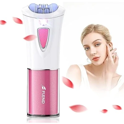 Image of Epilator for Women, Smooth Glide Wireless Facial Face Body, Electric with LED Light, Painless Mini Intimate Area, Face, Armpit, Leg